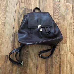 Coach leather backpack